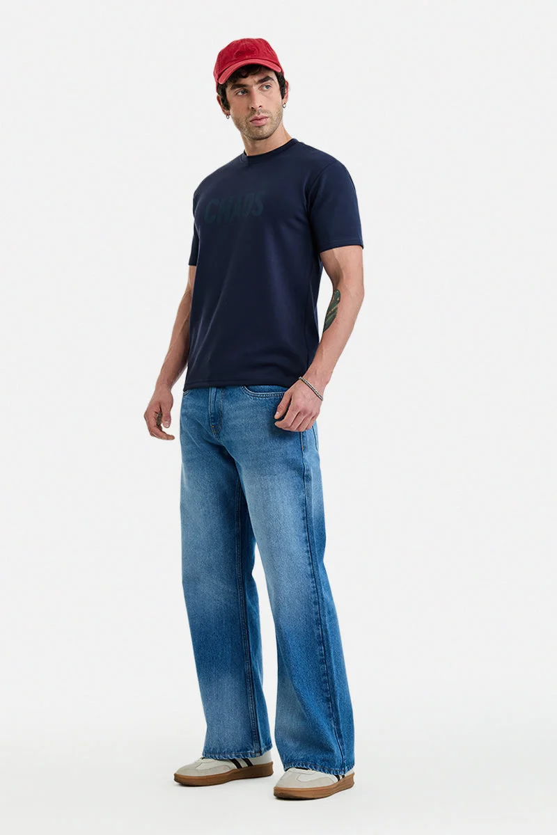 SNITCH Blue Flared Fit Denim Jeans for Men | Best Price UAE